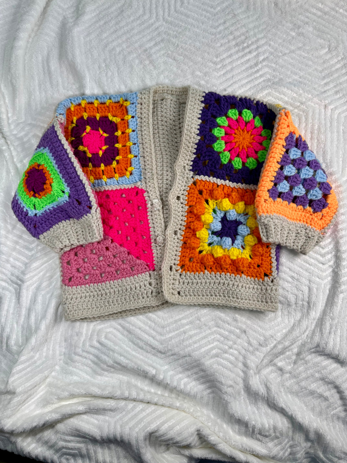 Mini Granny Square Cardigan
