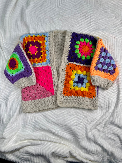 Mini Granny Square Cardigan