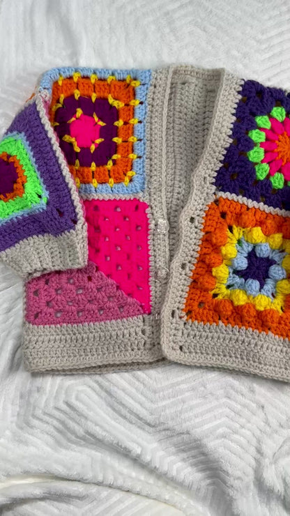 Mini Granny Square Cardigan